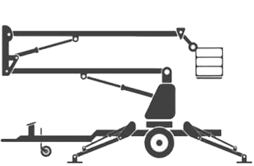 MEWPS UK Trailer Lift Articulated Boom Icon Temp