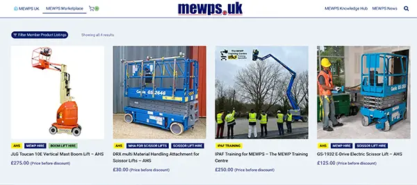 MEWPS Marketplace by UK MEWPS Ltd is ideal for Powered Access Equipment Hire