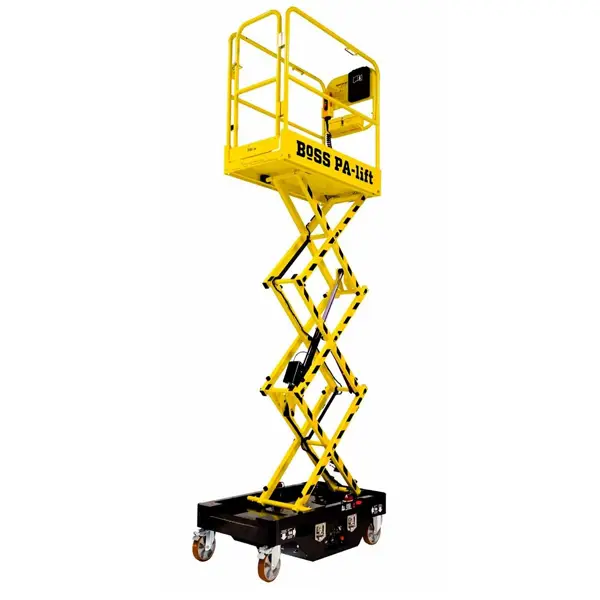 Buy Used PAVs (Push Around Verticals) | Quality Low Level Access Platforms for Sale in the UK - BoSS PA-lift Push Around Scissor Lift