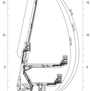 IM-R-19-SA-EVO-Spider-Lift-with-Single-Articulation-Boom-Working-Envelope