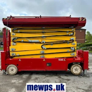 Used PB S225-12E 22.50m Electric Scissor Lift MEWP for Sale Collapsed Handrails