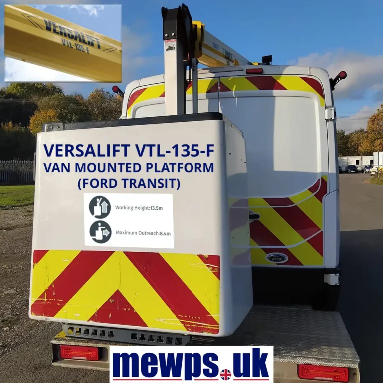 Used Versalift VTL-135-F 13.5m Van Mounted MEWP - 2023 Ford Transit 24,000 Miles