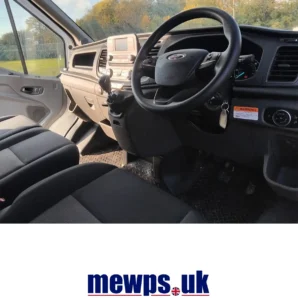 Used Versalift VTL-135-F 13.5m Van Mounted MEWP - inside cab view