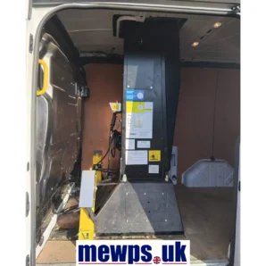 Used Versalift VTL-135-F 13.5m Van Mounted MEWP - inside rear view